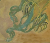 צמחים על רקע חרדל - 
